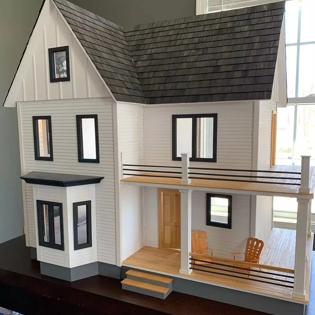 Масштаб 1/12, деревянный кукольный домик, оптовая продажа, для OB11 DIY, набор миниатюрного кукольного домика
