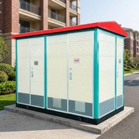 Poste de transformateur préfabriqué sur châssis 10 kV triphasé immergé dans l'huile pour centrale photovoltaïque solaire, type boîtier compact extérieur