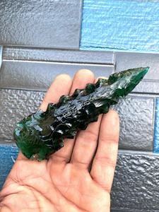 Puntas de Flecha de Cristal de Esmeralda Verde Talladas a Mano al 100% (3-6.5\") - Puntas de Lanza de Cristal, Decoración Curativa, Exhibición de Piedras Preciosas - Product Image 6