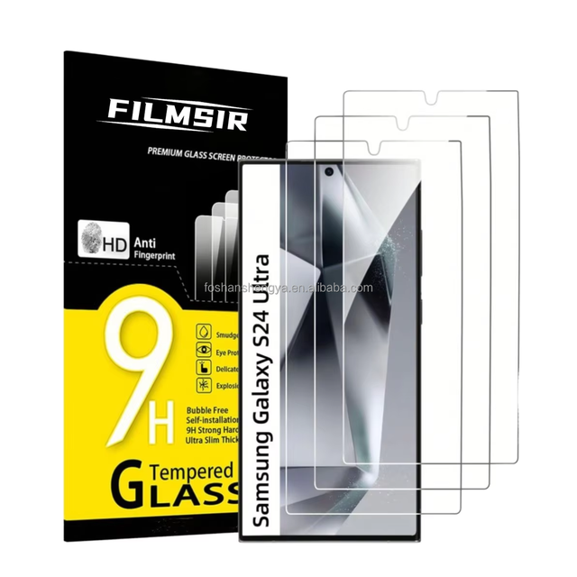 Wholesale AAA Grade Anti-Fingerprint 9H Hardness Tempered Glass Screen Protector for Samsung Galaxy S26 S25 S24 S23 S22 Ultra