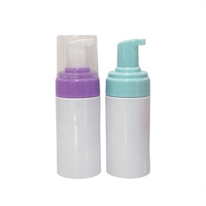 Custom <b>Empty</b> Cosmetic Packaging Green Pink PET <b>Plastic</b> Foam Dispenser Pump Screw Cap Soap Cleanser <b>Bottle</b> - Product Image 4