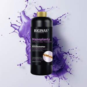 Riginas Private Label Taninoplastia <strong>Keratin</strong> Protein <strong>Nano</strong> Cream for Damaged 1000ml Straightening Hair Treatment - Product Image 1