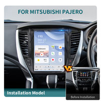 Autoradio Android vertical 12,1 pouces pour Mitsubishi Pajero Sport & L200 2017 |   Hexa-Core rapide |   Lecteur multimédia |   Carplay