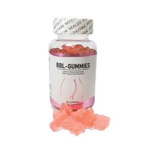 OEM vitamine naturali BBL Gummies per adulti brucia grassi Butt Lifter Booster stimolatore muscolare rimani in forma ingrandimento