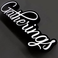 Signalétique LED extérieure et intérieure personnalisée pour entreprises, magasins, hôtels, bureaux, murs, logo 3D en acrylique, signalétique publicitaire LED