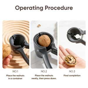 Factory Direct Aluminum Nut Cracker Manual Walnut Nut <b>Sheller</b> Easy to Clean Kitchen Tool for Home Hotel Restaurant Use - Product Image 4