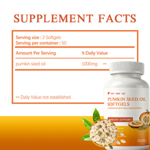 Cápsulas de Aceite de Semilla de Calabaza Orgánico - Omega 3-6 Zinc Salud Masculina Bajo MOQ - Product Image 3