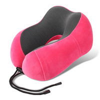 Oreiller de voyage cervical en mousse à mémoire de forme en U, personnalisé avec logo, haute qualité, promotionnel, pour la vente en gros