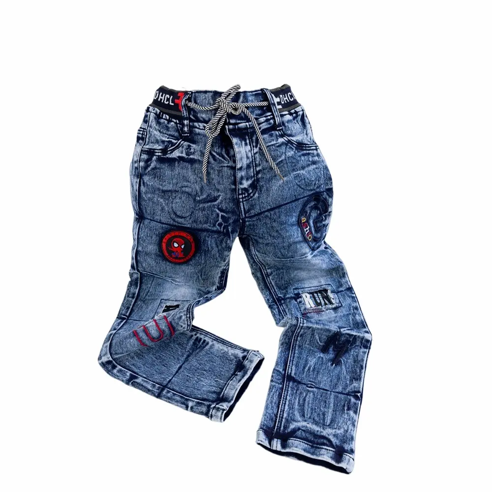 Good Quality Latest Boy Fashion Jeans Factory Directly Kids Embroidery Pants Boys Fashion Jeans Trouser For Boy