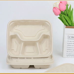 Regali ciotola biodegradabile monouso in fibra di bambù da asporto contenitore per alimenti in polpa Space Party Travel Kitchen Beer Discount Camping - Product Image 6