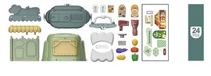 Mini <span class=keywords><strong>tienda</strong></span> de compras 3 en 1 para niños, nuevos productos, 24 Uds., juego de juguetes para jugar a las casitas con bolsa portátil para regalo de cumpleaños para niños - Product Image 4