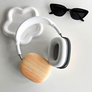 Étui à motif en bois compatible avec <span class=keywords><strong>Airpods</strong></span> Max étui pour casque housse de protection complète en TPU étui pour écouteurs Anti-chute housse pour oreillettes - Product Image 2