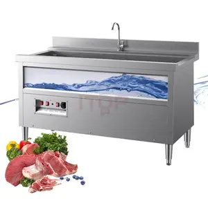 Bàn Chải Rau Củ Máy Rửa Bọt Khí Làm Khô Rau Củ Đậu Hành 500 Kg/giờ Máy Làm Sạch Trái Cây