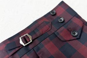 Costume d'affaires sur mesure pour homme, style classique, 2 pièces, coupe ajustée, grande taille, plissé, respirant, tissu en laine imperméable, simple boutonnage - Product Image 5