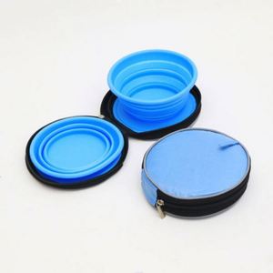 <b>Dog</b> Bowls Travel Foldable Double Pet Food Silicone Bowl - Product Image 1