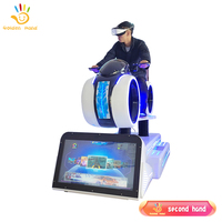 9D VR emballant la voiture de course de mouvement d'intérieur/extérieur et le simulateur de moto avec le métal et les matières plastiques ont employé la bonne condition