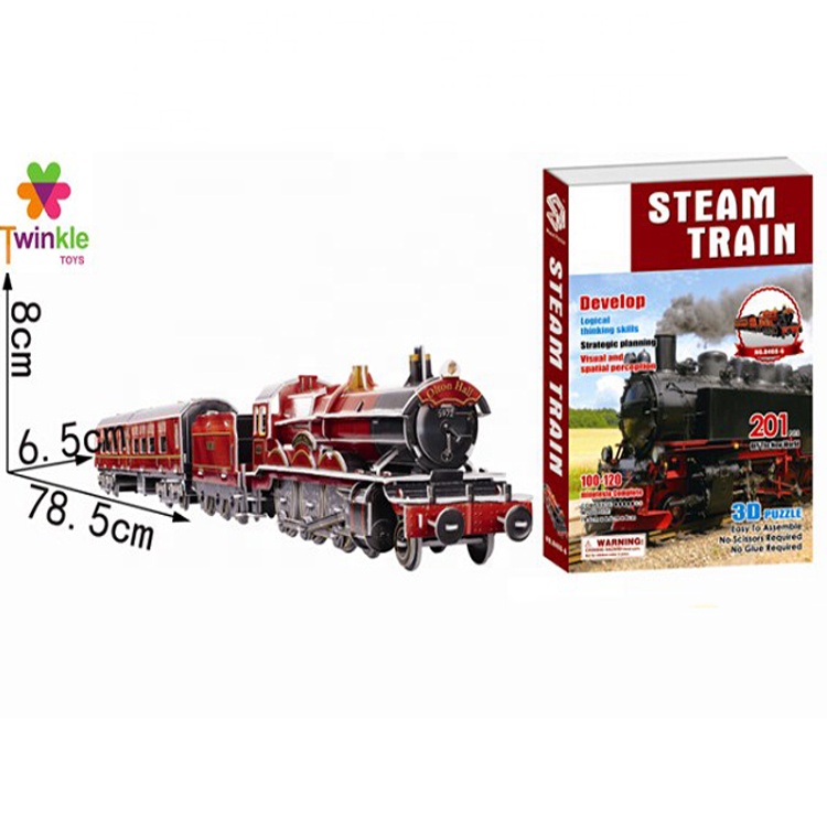 Дети Сделай Сам Игрушечная модель поезд набор 3D игрушка-головоломка