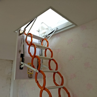 Échelle télescopique en aluminium au design moderne, escalier pliant pour la maison, certifiée EN131, capacité de charge de 300 kg, 1,8-3,3 m, 12 marches