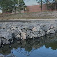 Rouleau de treillis gabion tissé en gros - Treillis hexagonal galvanisé pour mur en cage de pierre