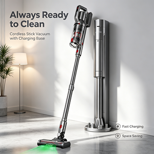 Stick Cyclone Electric <b>Vacuum</b> Auto-Empty Charging Station Vertical Charging Dock Storage Stand for Home Hardwood Floor Carpet - Product Image 1