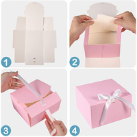 Caja de regalo de Navidad personalizada de nuevo diseño Premium 2024 con cinta