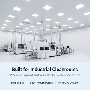 40W IP65 Reinraum LED-Panelleuchte 595x595 Access 6500K Fraunhofer <span class=keywords><strong>IPA</strong></span> Antibakteriell UGR22 Flimmerfrei für Krankenhäuser - Product Image 6