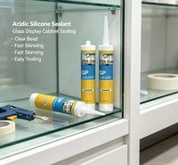 Adhésif scellant acétique général Zhanhe à excellente extension pour bande de moulage de verre intérieure pour la décoration intérieure