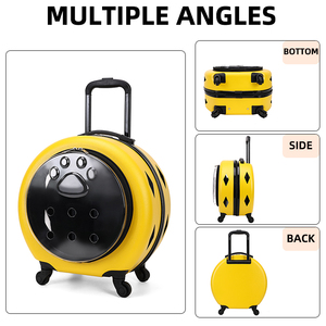 Sac de transport multifonctionnel et tendance pour animaux de compagnie, respirant, avec fermeture éclair, sac à dos portable pour <span class=keywords><strong>chiens</strong></span> et chats <span class=keywords><strong>en</strong></span> plastique - Product Image 3