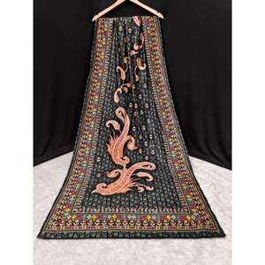 Trendmalls Mujeres Terciopelo Paisley Patrón Dupatta () Estilo de fiesta de boda Precio al por mayor Venta caliente Indian Pakistani - Product Image 1