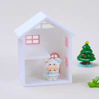 Décoration de maison de village en résine à succès, figurine de bâtiment en céramique, statue pour étagère, centre de table, ornement