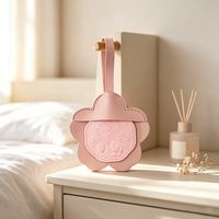 Pochette d'aromathérapie en forme de fleur pour la maison, étui en cuir pour armoire, sac pendentif