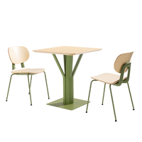 Sedia Ergonomica Minimalista in Legno - Seduta Confortevole per Caffè/Ristorante/Cucina (Stabile, Facile da Pulire e Salvaspazio)