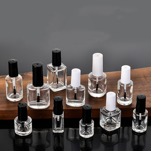 ขวดแก้วสีทาเล็บเจลใสพร้อมแปรงขนาด5มล. 6มล. 10มล. 15มล. ขวดเครื่องสำอางทรงสี่เหลี่ยมขนาดใหญ่น่ารัก - Product Image 4