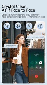 Dropshiping Cheap V6 Max AI Smart Glasses <b>with</b> Remote Camera Operation Voice Assistant Calling Travel Sunglasses Cost-effective - Product Image 5