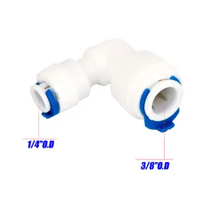 China Factory 1/4 Inch 3/8 Inch Plastic Water Filter Adapter Pipe Coupling