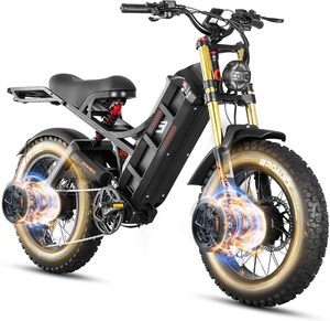 Bicicleta Eléctrica Todoterreno de Carreras de 250W de Potencia Extrema, 52V, Motor Dual, para Adultos, Hombres, Alto Rendimiento, Romeo Bike - Product Image 2