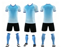Ensemble de maillot de football personnalisé par sublimation, couleur dégradée, uniforme de football, ensemble de maillot d'entraînement pour adultes, short avec chaussettes en option