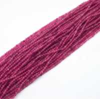 Pierres précieuses naturelles, pièces, petites perles à facettes, rouge, corindon, rubis, Tourmaline, pour la fabrication de colliers, DIY, vente en gros