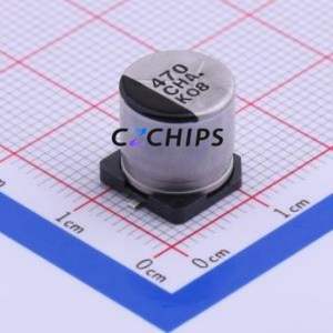 Condensateur électrolytique en aluminium SMD EEEHA1C471P, SMD, D10xL10.2mm 470uF 20% 16V 340mA-120Hz - Product Image 1
