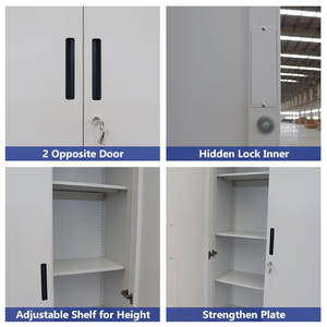 Meubles traditionnels industriels assemblés verrouillables Stockage <span class=keywords><strong>de</strong></span> fichiers en acier pour bureau à domicile Armoires <span class=keywords><strong>de</strong></span> classement hautes en métal pour documents du personnel - Product Image 6