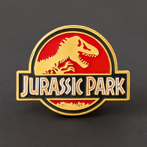 Fabricant en gros émail dur doux personnalisé <span class=keywords><strong>Jurassic</strong></span> Park <span class=keywords><strong>World</strong></span> épingle en émail logo épingles badges broches avec cartes arrière - Product Image 3