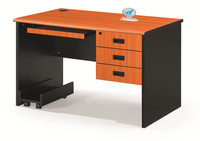 Precio barato estilo clásico OEM & ODM Escritorio de oficina comercial tablero ignífugo mesa de estudio con ruedas escritorio de la computadora