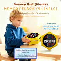 Jeu éducatif électronique intelligent en plastique Tic-Tac-Toe cinq-en-un pour enfants, entraînement à la réflexion, machine de jeu électronique de pêche