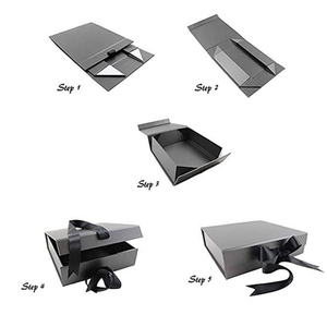 Hộp Đóng Gói Giấy Cứng Gấp Mờ Quà Tặng Đóng Nắp Từ Tính Tùy Chỉnh Hộp Các Tông Màu Trắng Để Đóng Gói - Product Image 4