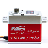 Servomoteur numérique sans balais FT835BL à couple élevé 35 kg 180° °   Boîtier en aluminium pour moteur de jet RC Tinysa Ultra, bras de caméra pour robotique aéronautique