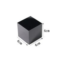 Barre carrée en acrylique noir massif 40x40MM pour présentoirs de bijoux en magasin