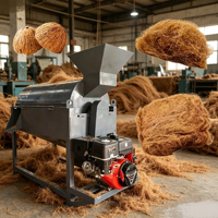 Nouvelle machine à décortiquer la noix de coco, extracteur de fibres de coco, machine de fabrication de tourbe de coco du Vietnam pour la ferme