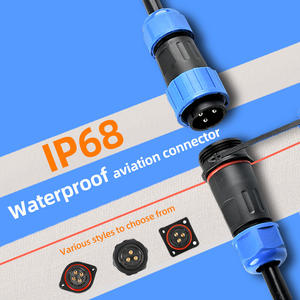 Conectores de Cable LED Impermeables IP68 de 2, 3 y 4 Pines, Enchufe y Toma NC20 de Cobre de 16A para Aviación, Roscados - Product Image 1