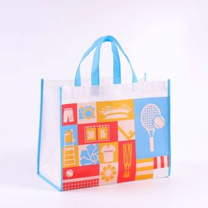 Bolsa de Compras Reutilizable Personalizada de Tela No Tejida para Comestibles y Ropa, Bolsa Promocional Reutilizable de Polipropileno No Tejido - Product Image 1