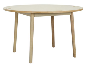 La Mesa Redonda hecha de madera maciza se puede colocar en comedores, apartamentos y hoteles - Product Image 1